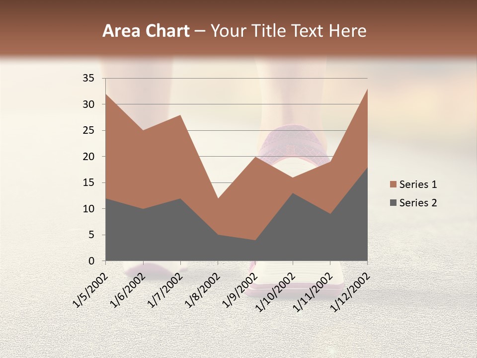 A Woman's Feet Walking Down A Road With A Pink Shoe PowerPoint Template