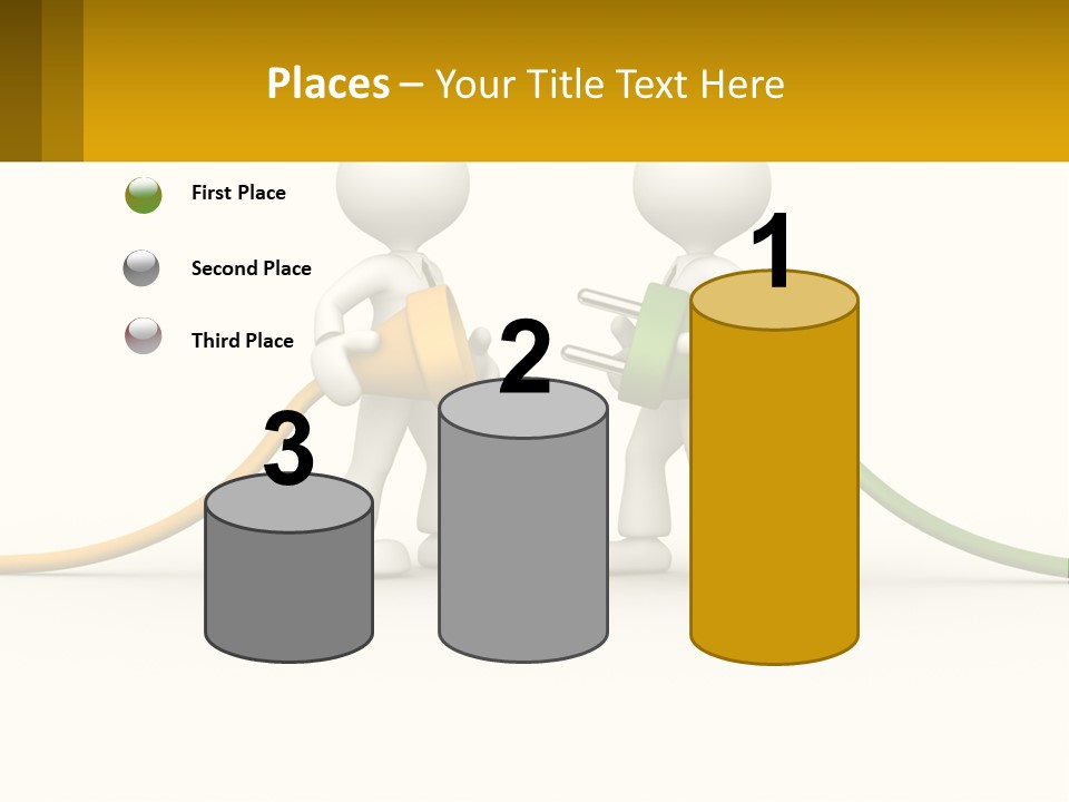 Two People With A Hose Connected To Each Other PowerPoint Template