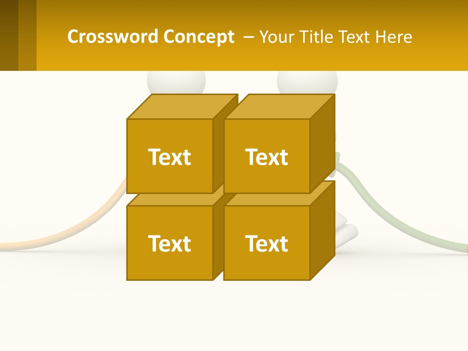 Two People With A Hose Connected To Each Other PowerPoint Template