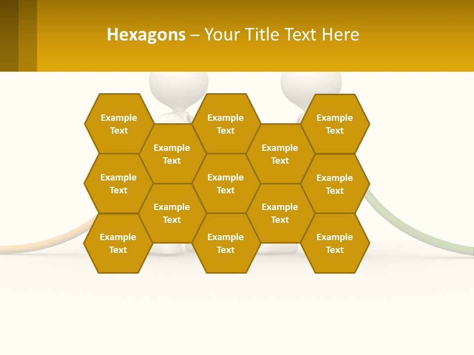 Two People With A Hose Connected To Each Other PowerPoint Template