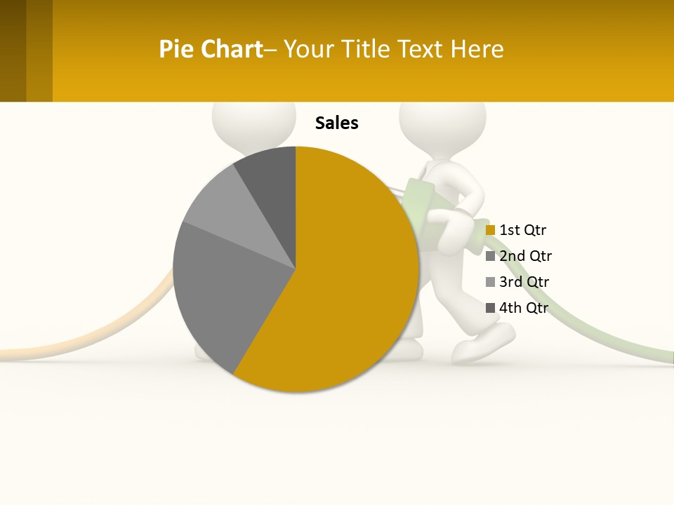 Two People With A Hose Connected To Each Other PowerPoint Template