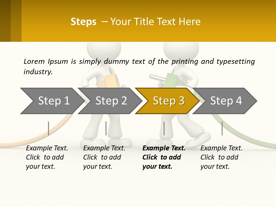 Two People With A Hose Connected To Each Other PowerPoint Template