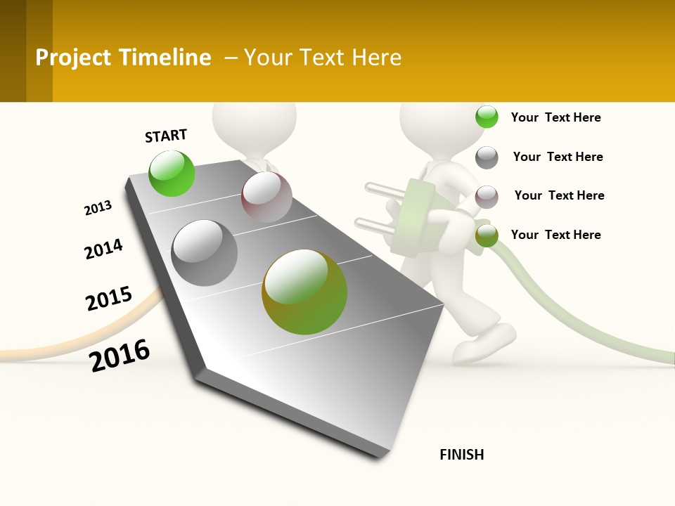 Two People With A Hose Connected To Each Other PowerPoint Template
