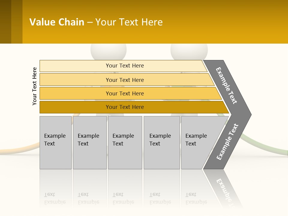 Two People With A Hose Connected To Each Other PowerPoint Template
