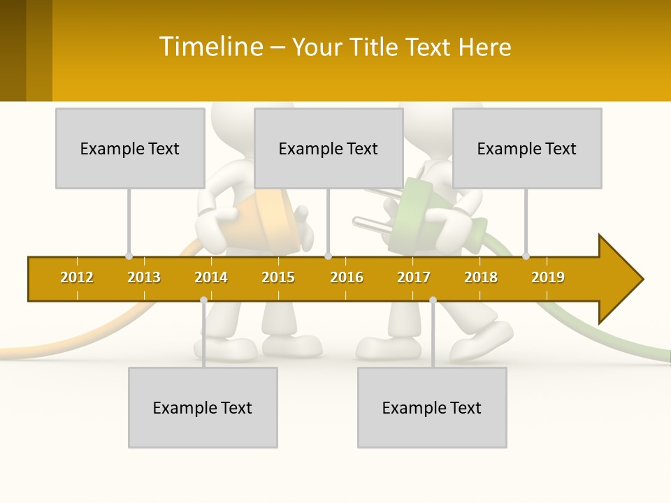 Two People With A Hose Connected To Each Other PowerPoint Template