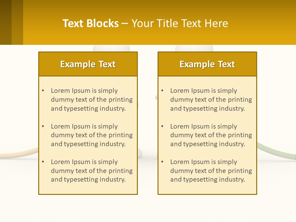 Two People With A Hose Connected To Each Other PowerPoint Template