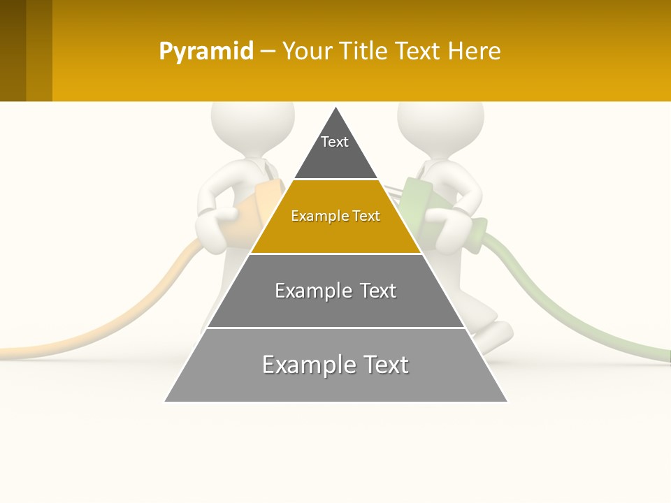 Two People With A Hose Connected To Each Other PowerPoint Template
