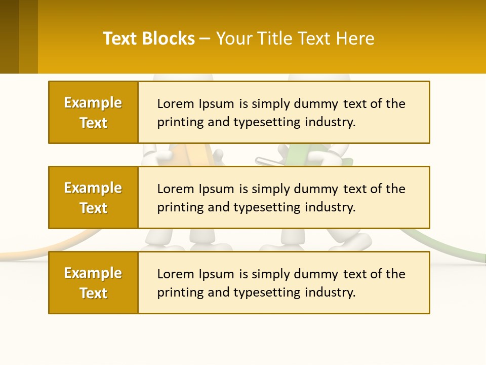 Two People With A Hose Connected To Each Other PowerPoint Template