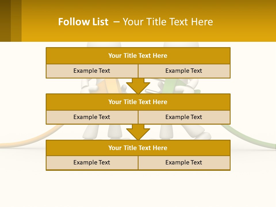 Two People With A Hose Connected To Each Other PowerPoint Template