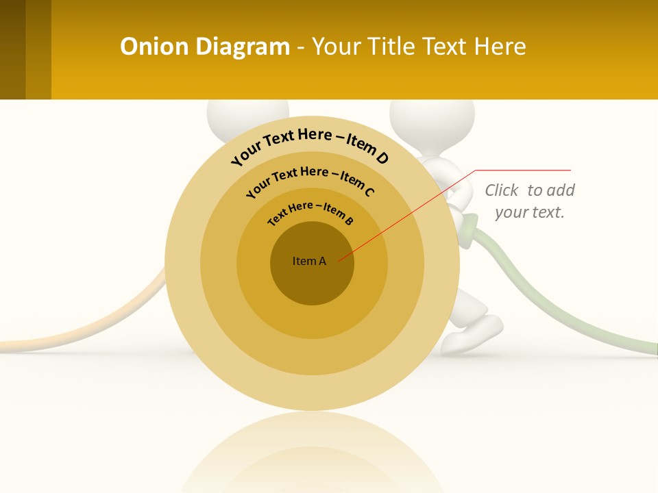 Two People With A Hose Connected To Each Other PowerPoint Template