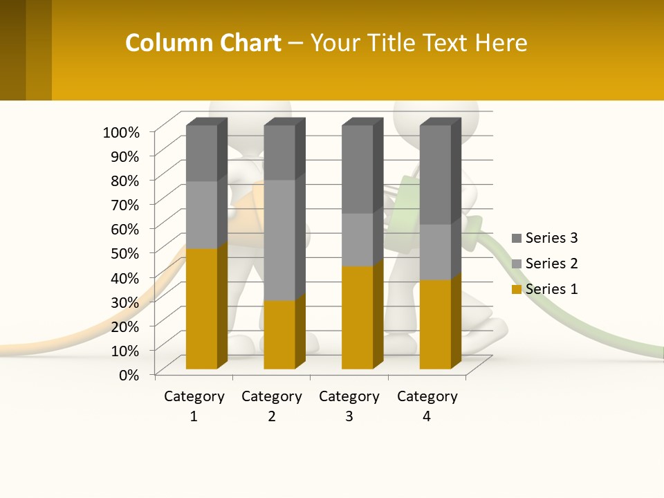 Two People With A Hose Connected To Each Other PowerPoint Template