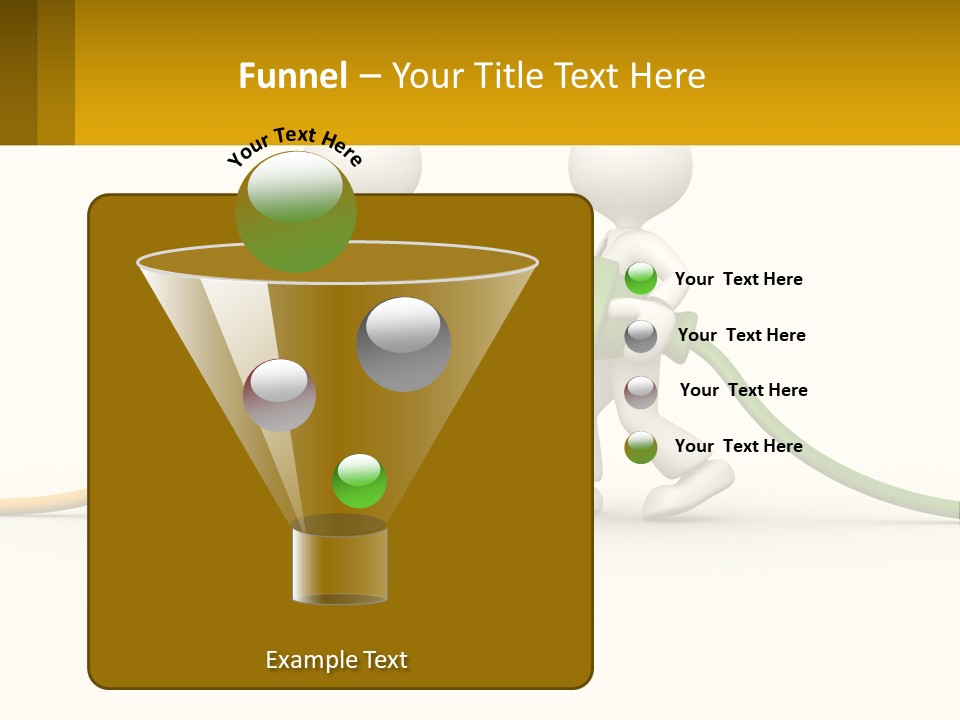 Two People With A Hose Connected To Each Other PowerPoint Template