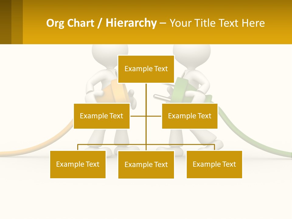 Two People With A Hose Connected To Each Other PowerPoint Template