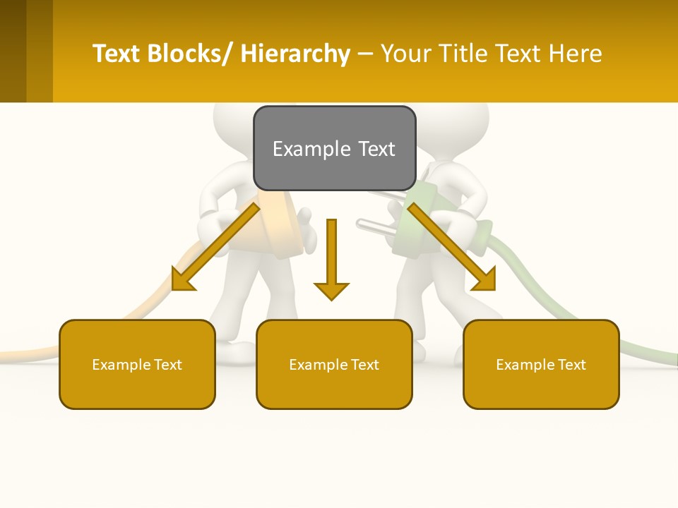 Two People With A Hose Connected To Each Other PowerPoint Template