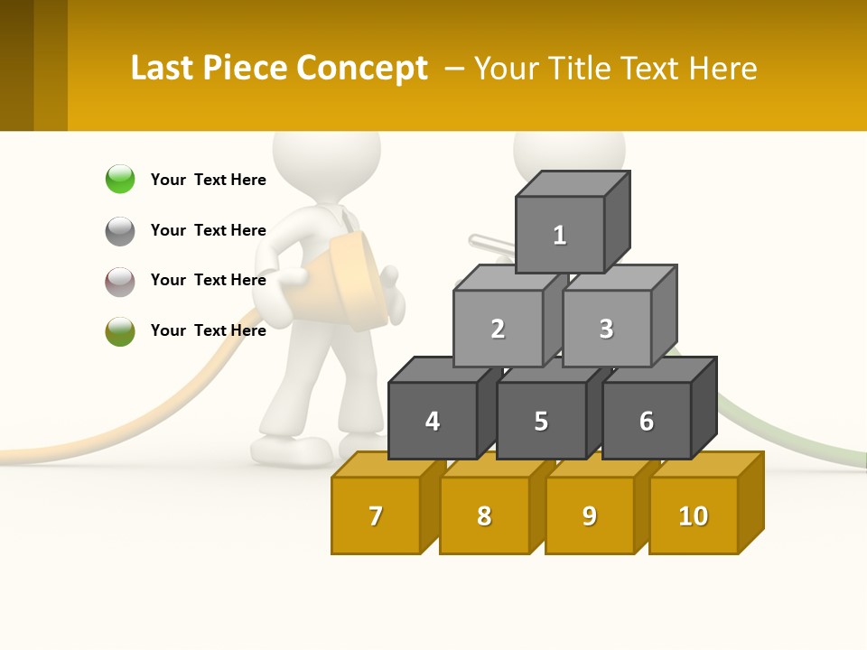 Two People With A Hose Connected To Each Other PowerPoint Template