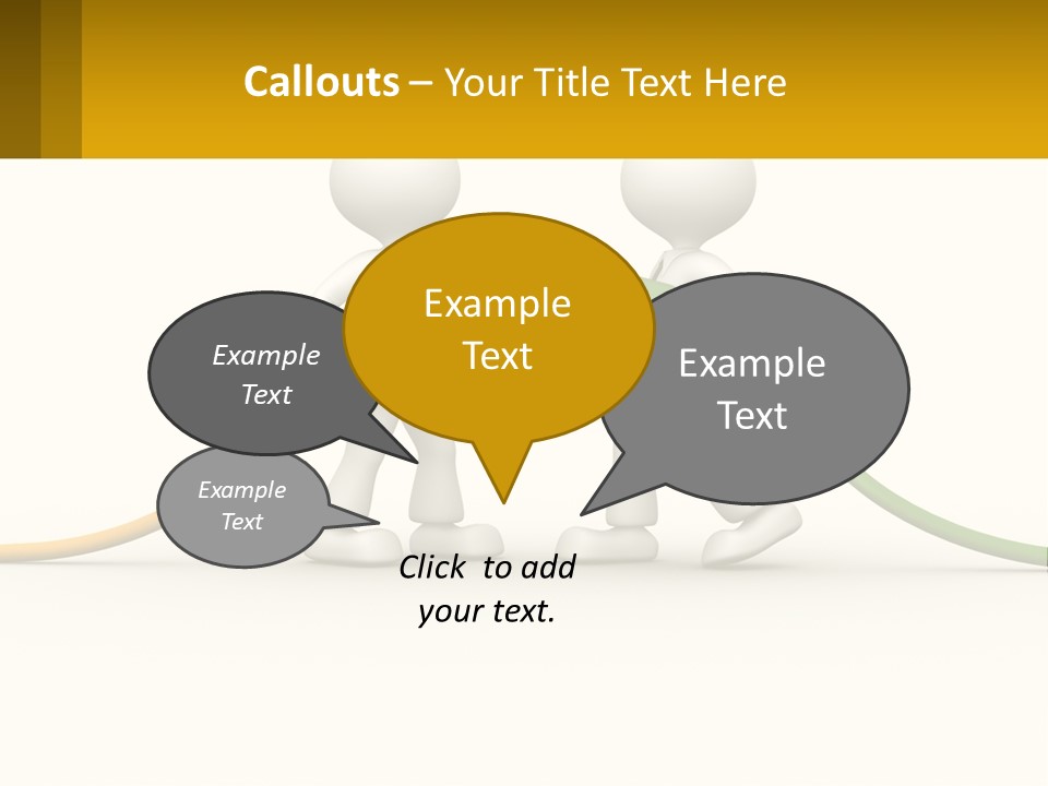 Two People With A Hose Connected To Each Other PowerPoint Template