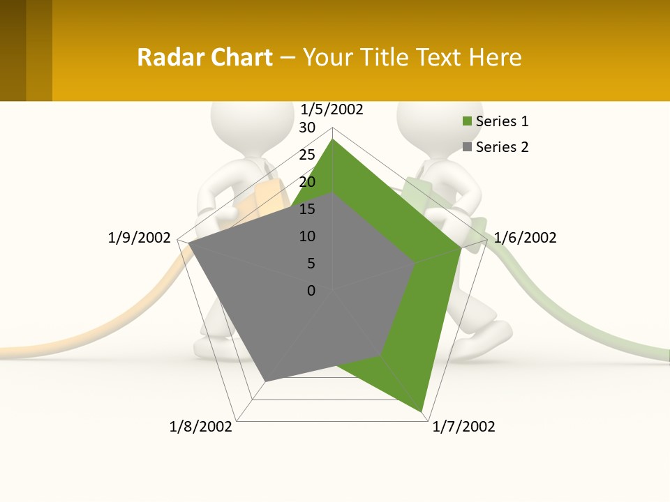 Two People With A Hose Connected To Each Other PowerPoint Template