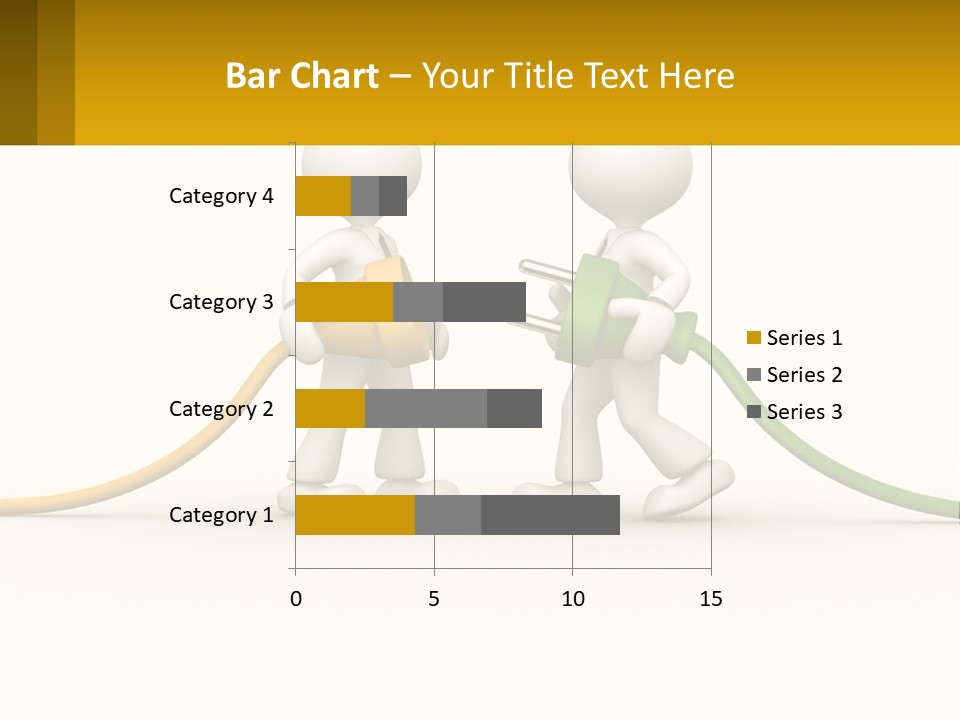 Two People With A Hose Connected To Each Other PowerPoint Template