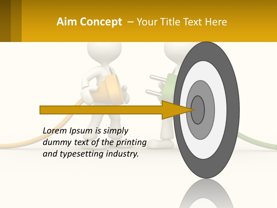 Two People With A Hose Connected To Each Other PowerPoint Template