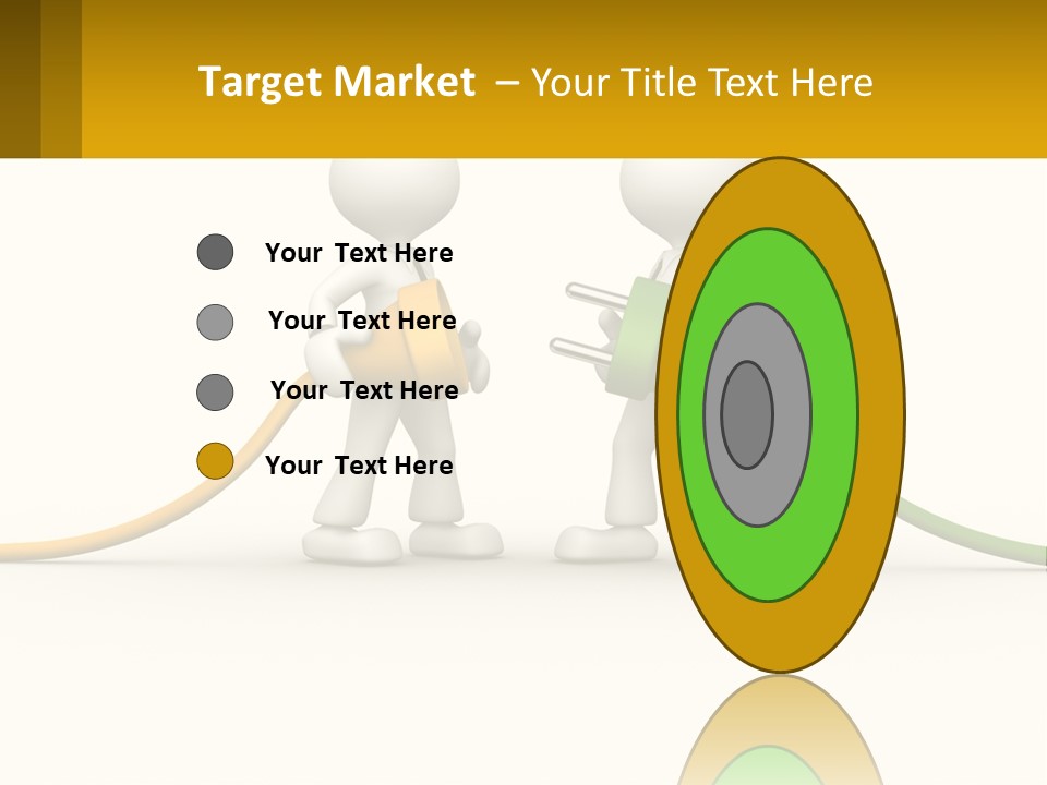 Two People With A Hose Connected To Each Other PowerPoint Template