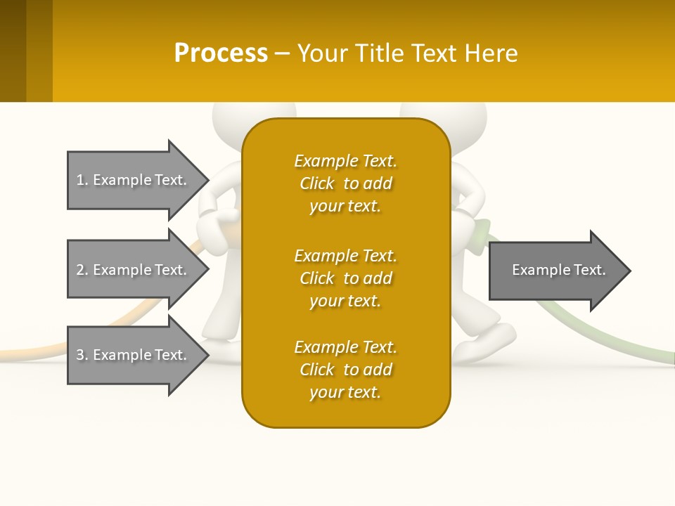 Two People With A Hose Connected To Each Other PowerPoint Template