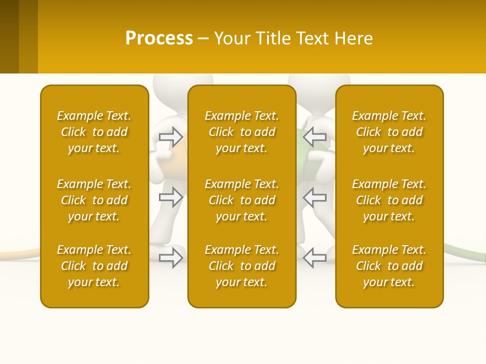 Two People With A Hose Connected To Each Other PowerPoint Template