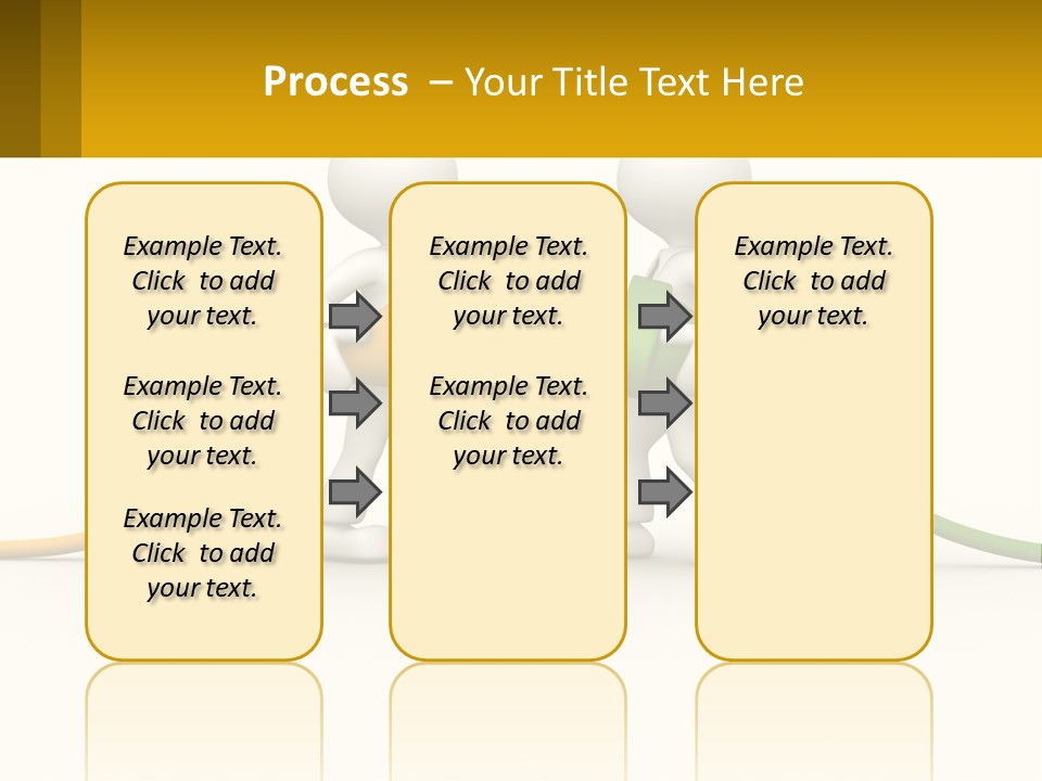 Two People With A Hose Connected To Each Other PowerPoint Template