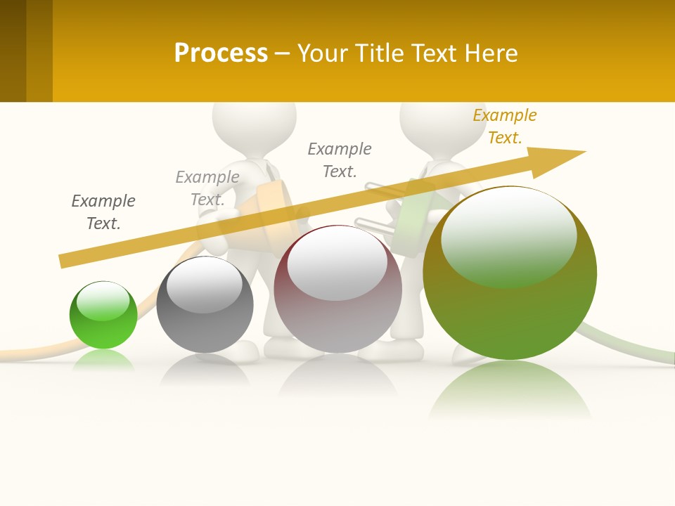 Two People With A Hose Connected To Each Other PowerPoint Template