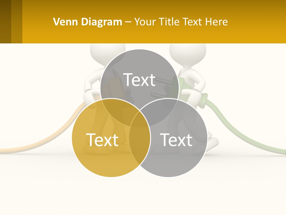 Two People With A Hose Connected To Each Other PowerPoint Template