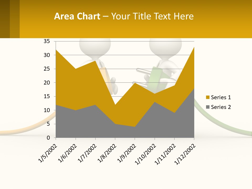 Two People With A Hose Connected To Each Other PowerPoint Template