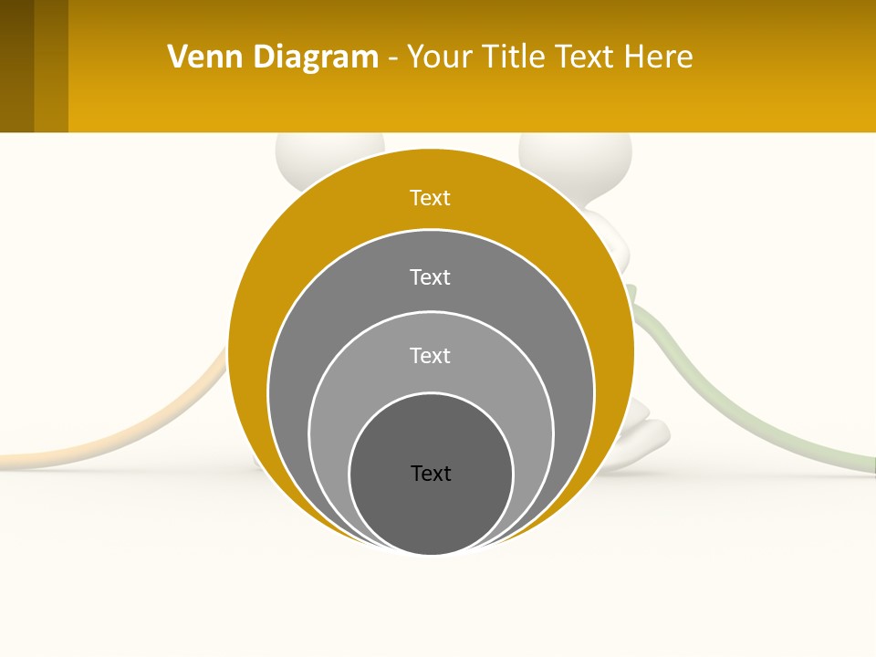 Two People With A Hose Connected To Each Other PowerPoint Template