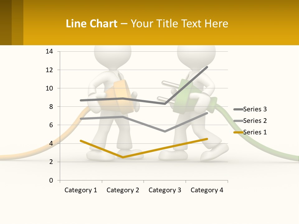 Two People With A Hose Connected To Each Other PowerPoint Template