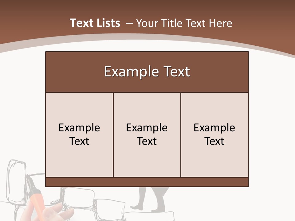 A Hand Holding A Smart Phone Next To A Man Walking On A Line Of Bricks PowerPoint Template