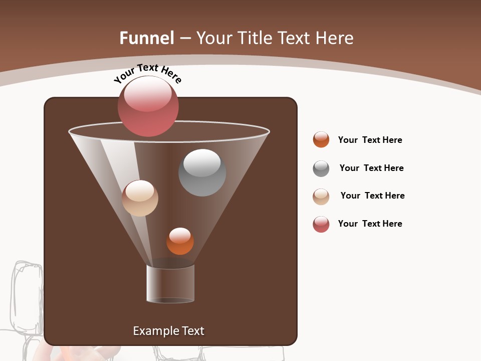 A Hand Holding A Smart Phone Next To A Man Walking On A Line Of Bricks PowerPoint Template