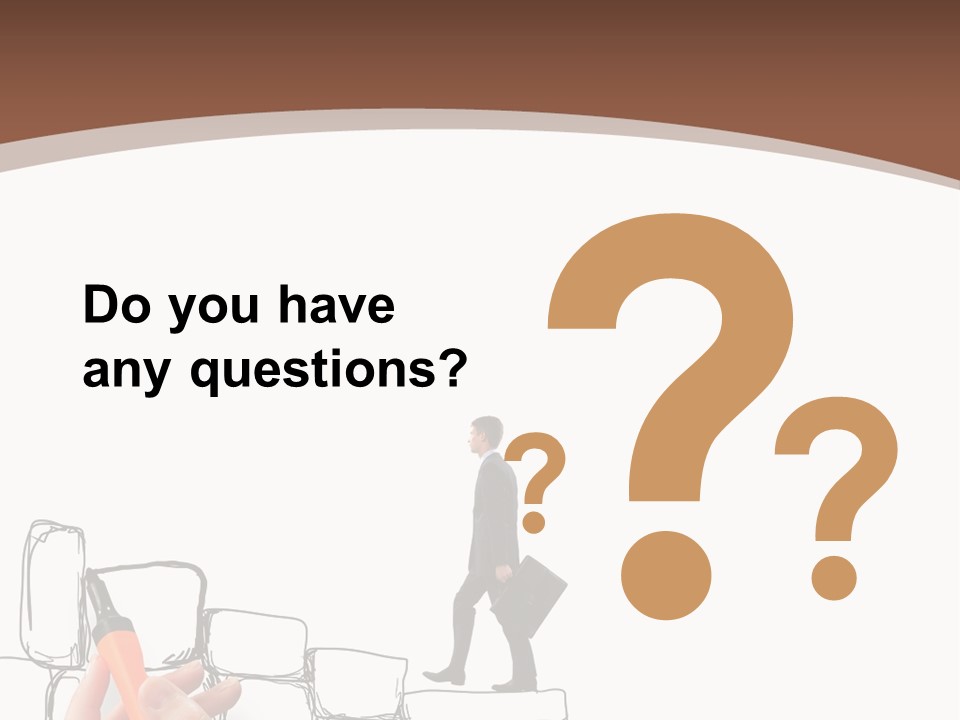 A Hand Holding A Smart Phone Next To A Man Walking On A Line Of Bricks PowerPoint Template