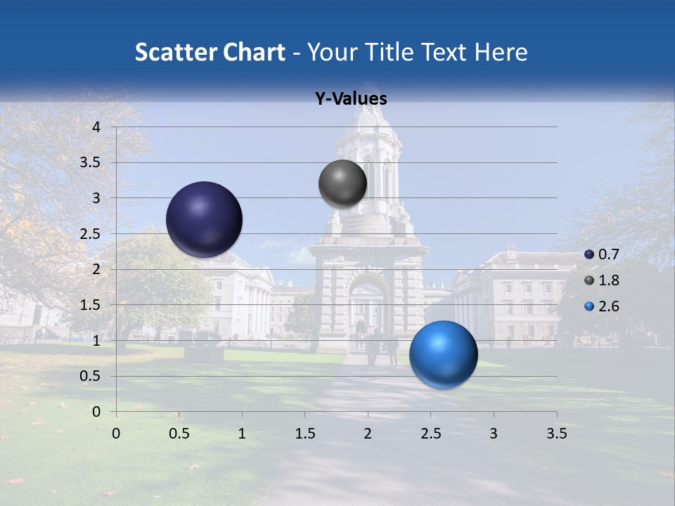 A Large Building With A Clock Tower In The Middle Of It PowerPoint Template