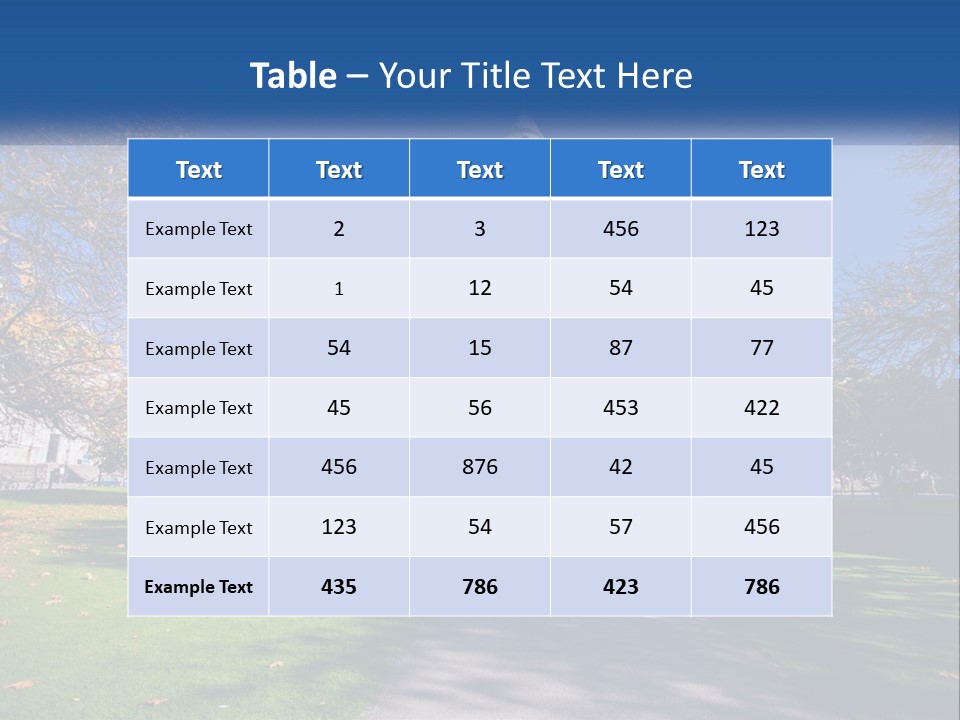 A Large Building With A Clock Tower In The Middle Of It PowerPoint Template