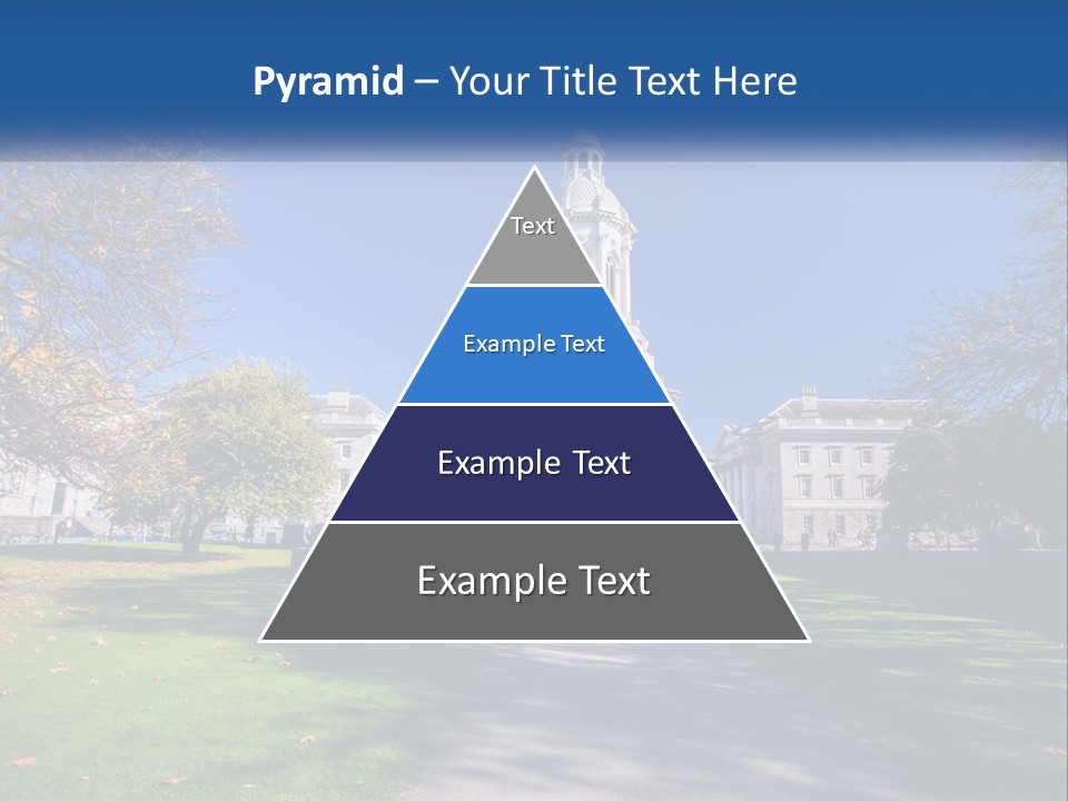 A Large Building With A Clock Tower In The Middle Of It PowerPoint Template