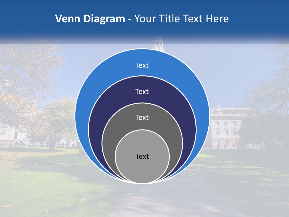 A Large Building With A Clock Tower In The Middle Of It PowerPoint Template
