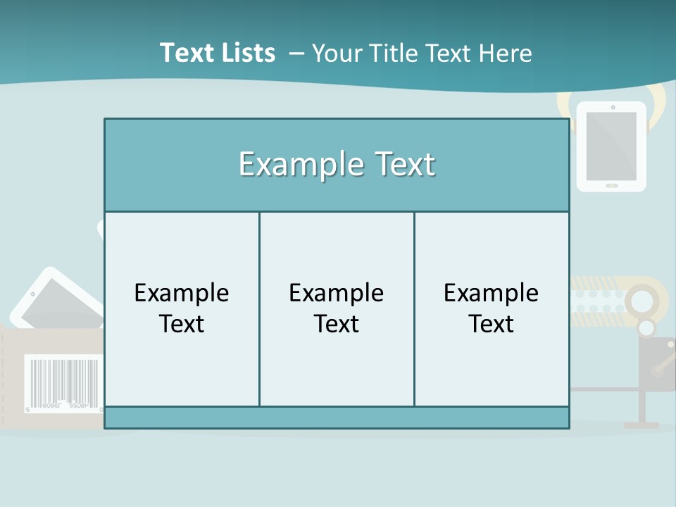 A Powerpoint Presentation With A Conveyor Belt PowerPoint Template