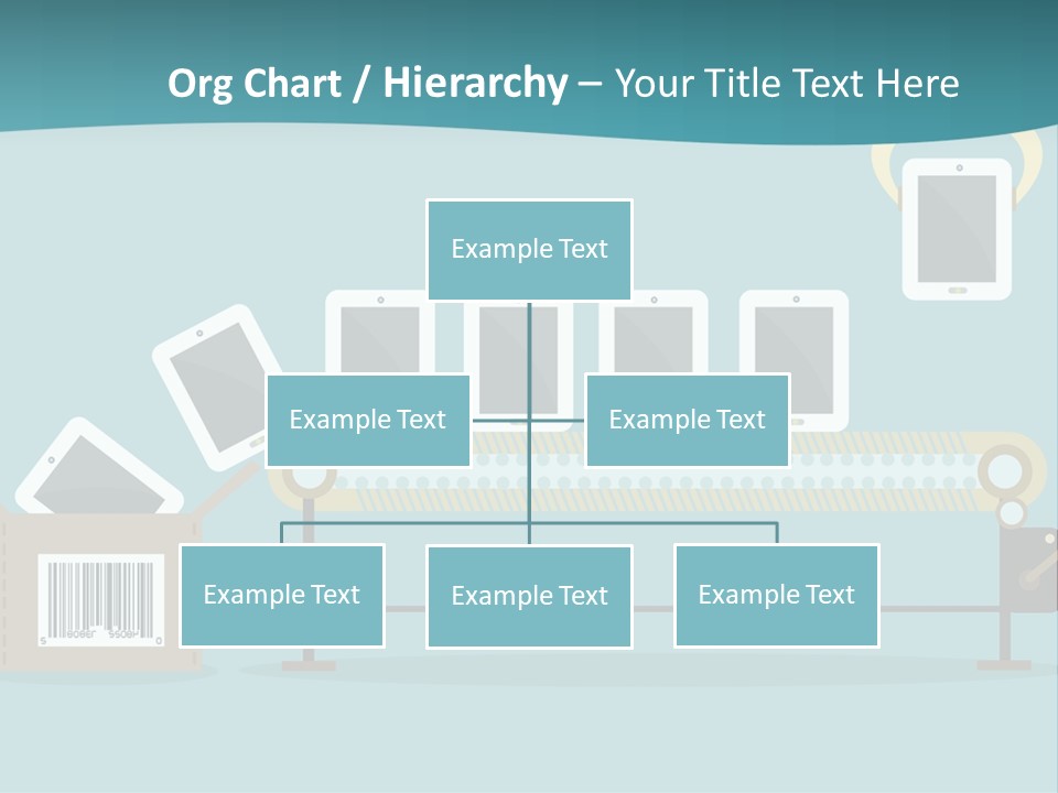 A Powerpoint Presentation With A Conveyor Belt PowerPoint Template
