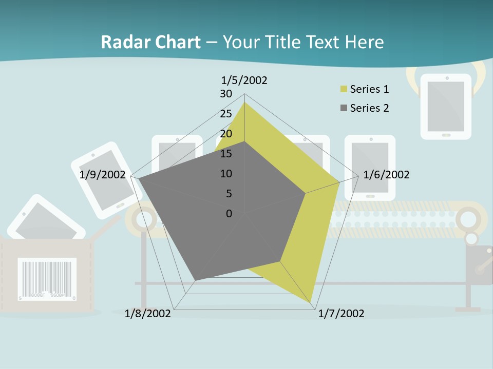 A Powerpoint Presentation With A Conveyor Belt PowerPoint Template