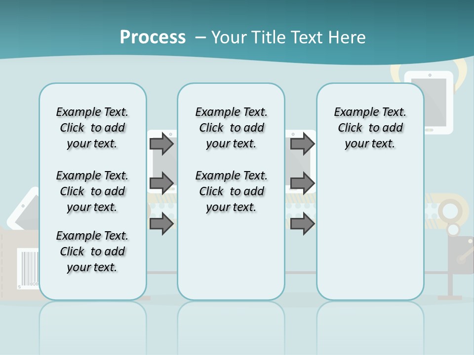 A Powerpoint Presentation With A Conveyor Belt PowerPoint Template