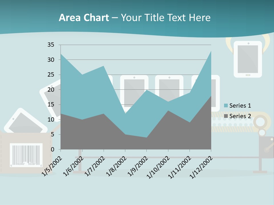 A Powerpoint Presentation With A Conveyor Belt PowerPoint Template
