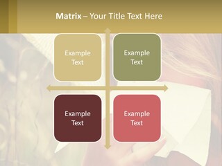 A Woman Wearing A Hat And Holding A Napkin To Her Mouth PowerPoint Template