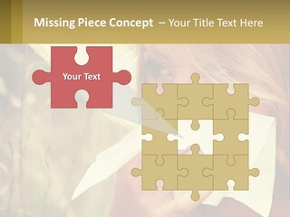A Woman Wearing A Hat And Holding A Napkin To Her Mouth PowerPoint Template