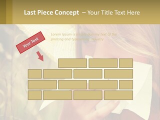 A Woman Wearing A Hat And Holding A Napkin To Her Mouth PowerPoint Template