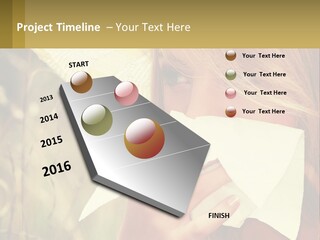 A Woman Wearing A Hat And Holding A Napkin To Her Mouth PowerPoint Template
