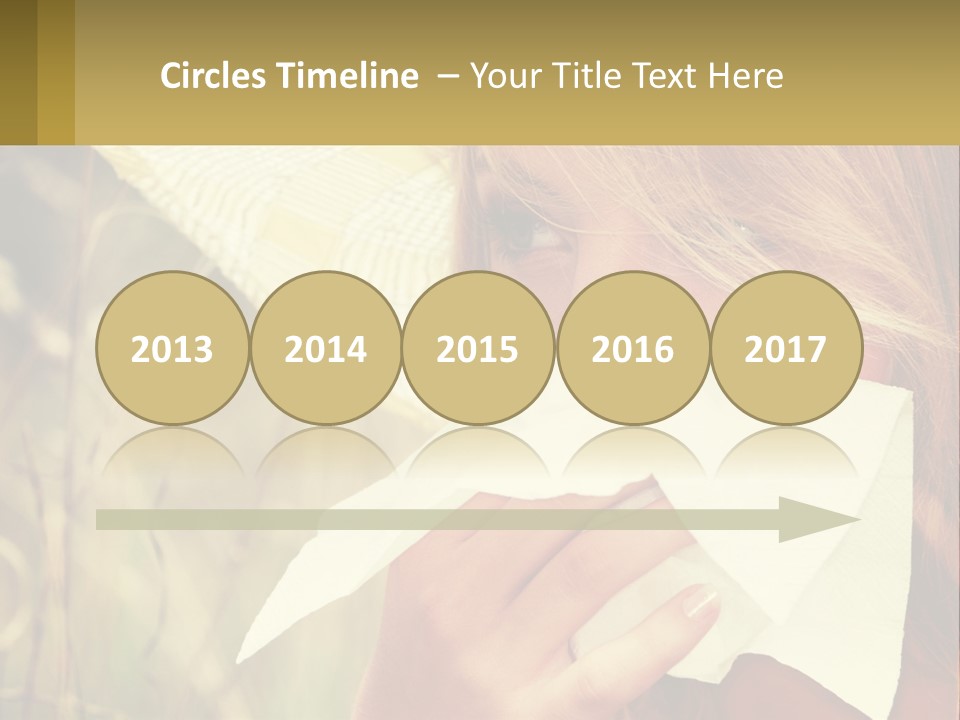 A Woman Wearing A Hat And Holding A Napkin To Her Mouth PowerPoint Template