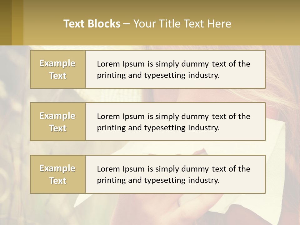 A Woman Wearing A Hat And Holding A Napkin To Her Mouth PowerPoint Template